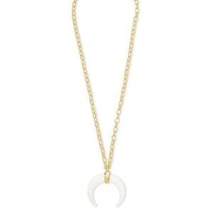 Kendra Scott Rebecca Gold Tone Crescent Long Pendant Necklace